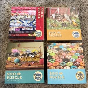 Cobble Hill 500 Piece Puzzle Set